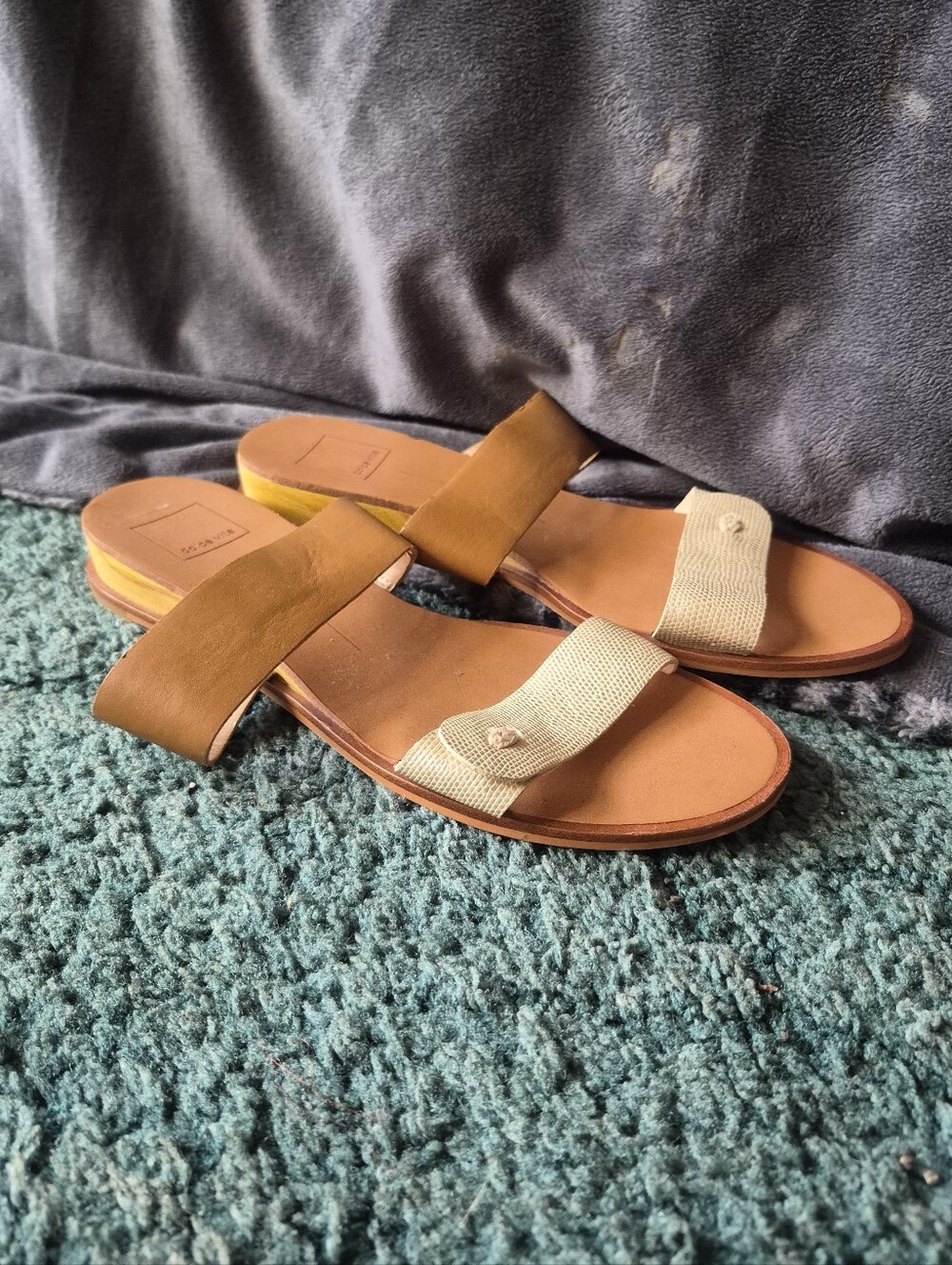 Dolce Vita Brown Tan Sandals 8.5 - Picture 5 of 12